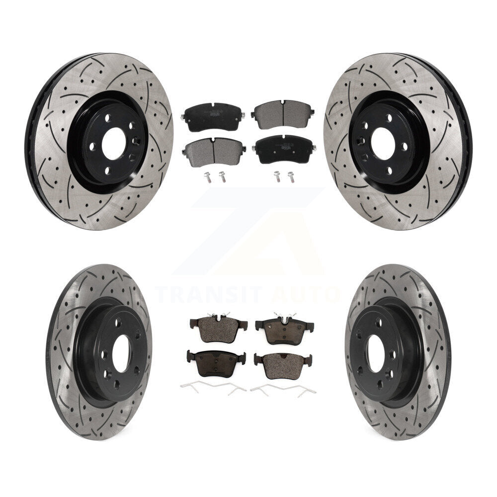 Transit Auto KDT-101352 Disc Brake Kit for 2018-2020 Jaguar E-Pace - Front and Rear