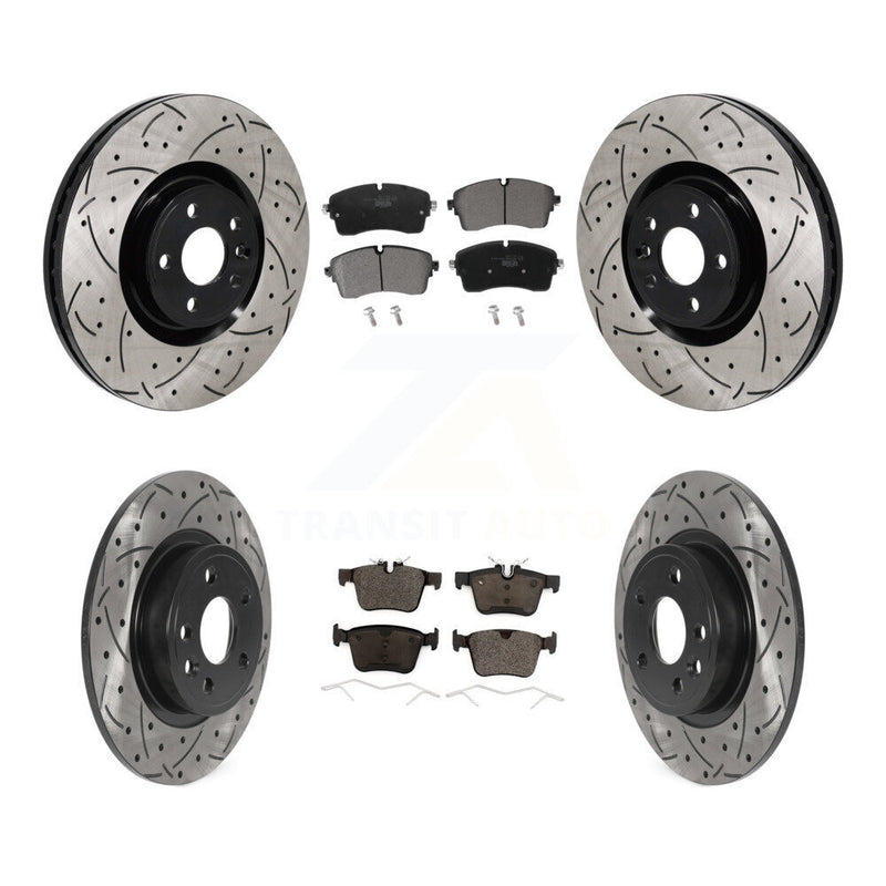 Transit Auto KDT-101352 Disc Brake Kit for 2018-2020 Jaguar E-Pace - Front and Rear
