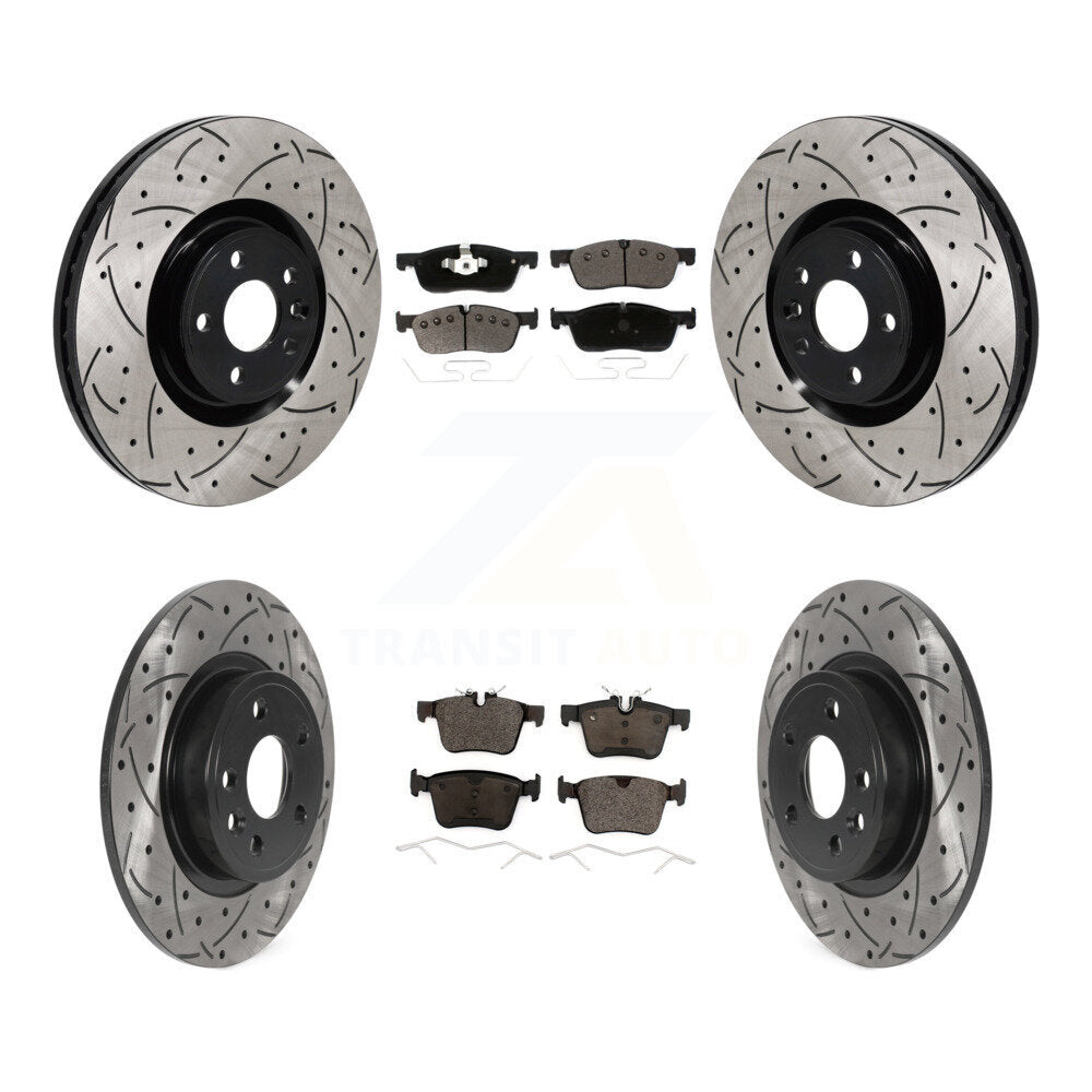 Transit Auto KDT-101353 Disc Brake Kit for 2016-2018 Jaguar E-Pace, Land Rover Discovery Sport - Front and Rear