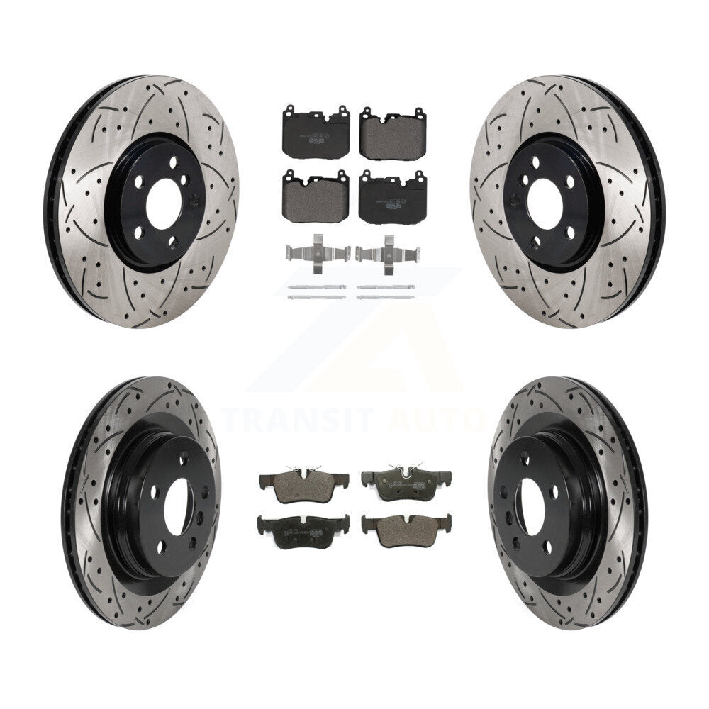 Transit Auto KDT-101355 Disc Brake Kit for 2017-2019 Mini Cooper Countryman, Mini Cooper Clubman - Front and Rear