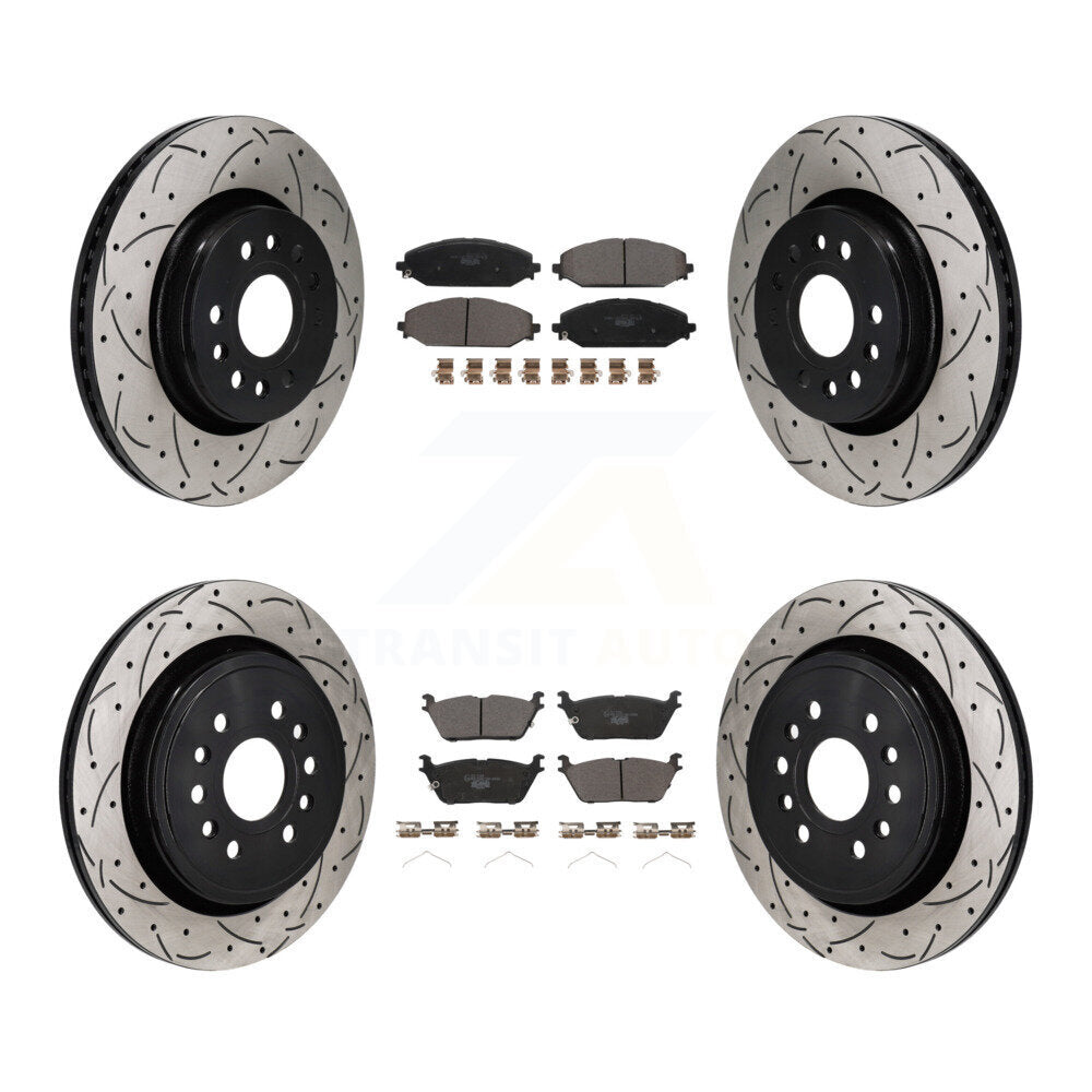Transit Auto KDT-101366 Disc Brake Kit for 2021-2024 Jeep Grand Wagoneer L, Jeep Wagoneer L and More - Front and Rear