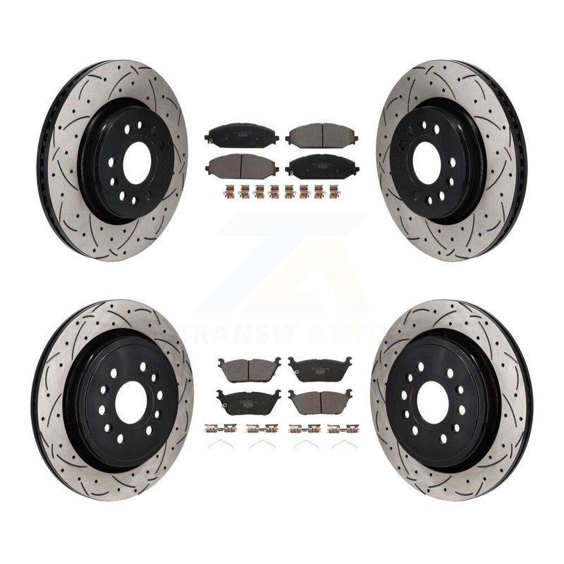 Transit Auto KDT-101366 Disc Brake Kit for 2021-2024 Jeep Grand Wagoneer L, Jeep Wagoneer L and More - Front and Rear