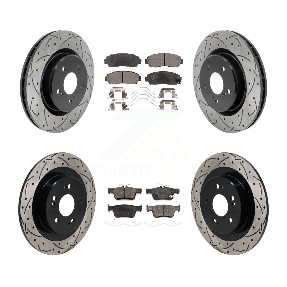 Transit Auto KDT-101369 Disc Brake Kit for 2021-2023 Acura TLX - Front and Rear