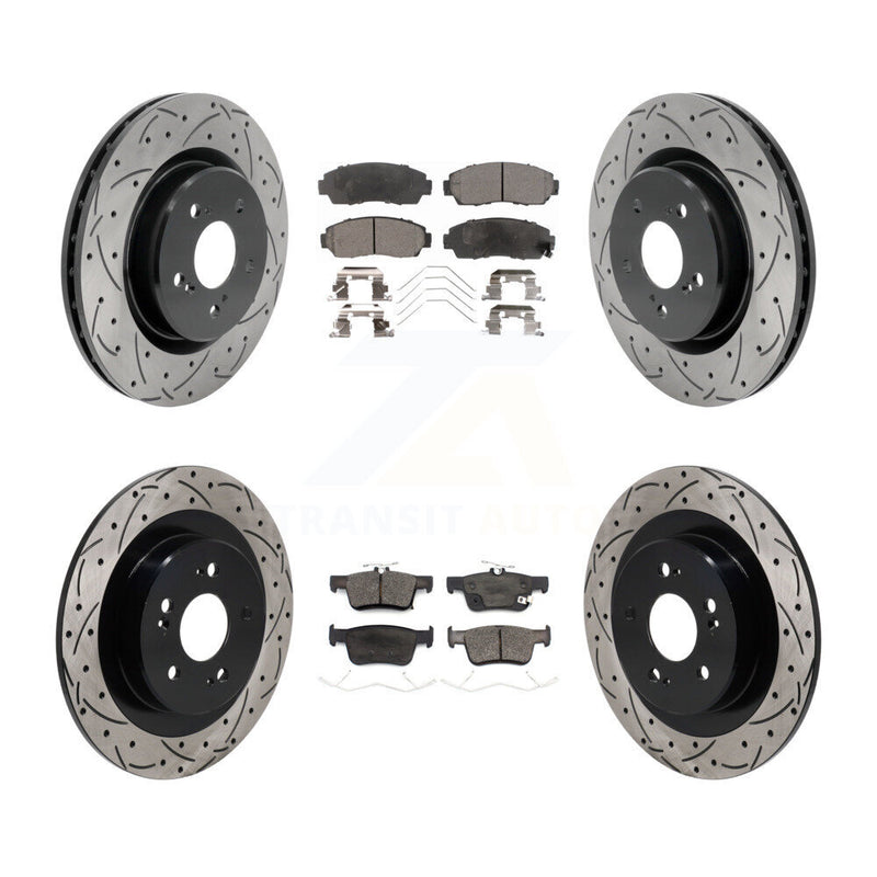 Transit Auto KDT-101369 Disc Brake Kit for 2021-2023 Acura TLX - Front and Rear