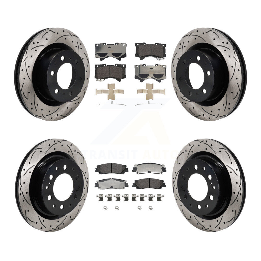 Transit Auto KDT-101370 Disc Brake Kit for 2022-2024 Toyota Sequoia, Lexus LX600, Toyota Tundra - Front and Rear