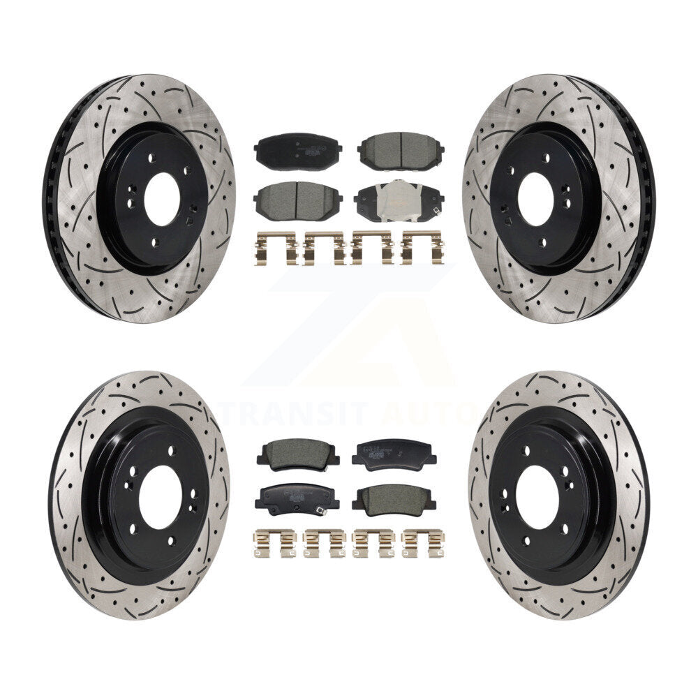 Transit Auto KDT-101371 Disc Brake Kit for 2022-2024 Kia Sportage, Hyundai Tucson - Front and Rear