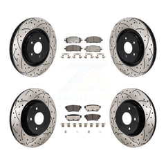 Transit Auto KDT-101372 Disc Brake Kit for 2022-2023 INFINITI QX60, Mitsubishi Outlander, Nissan Pathfinder - Front and Rear
