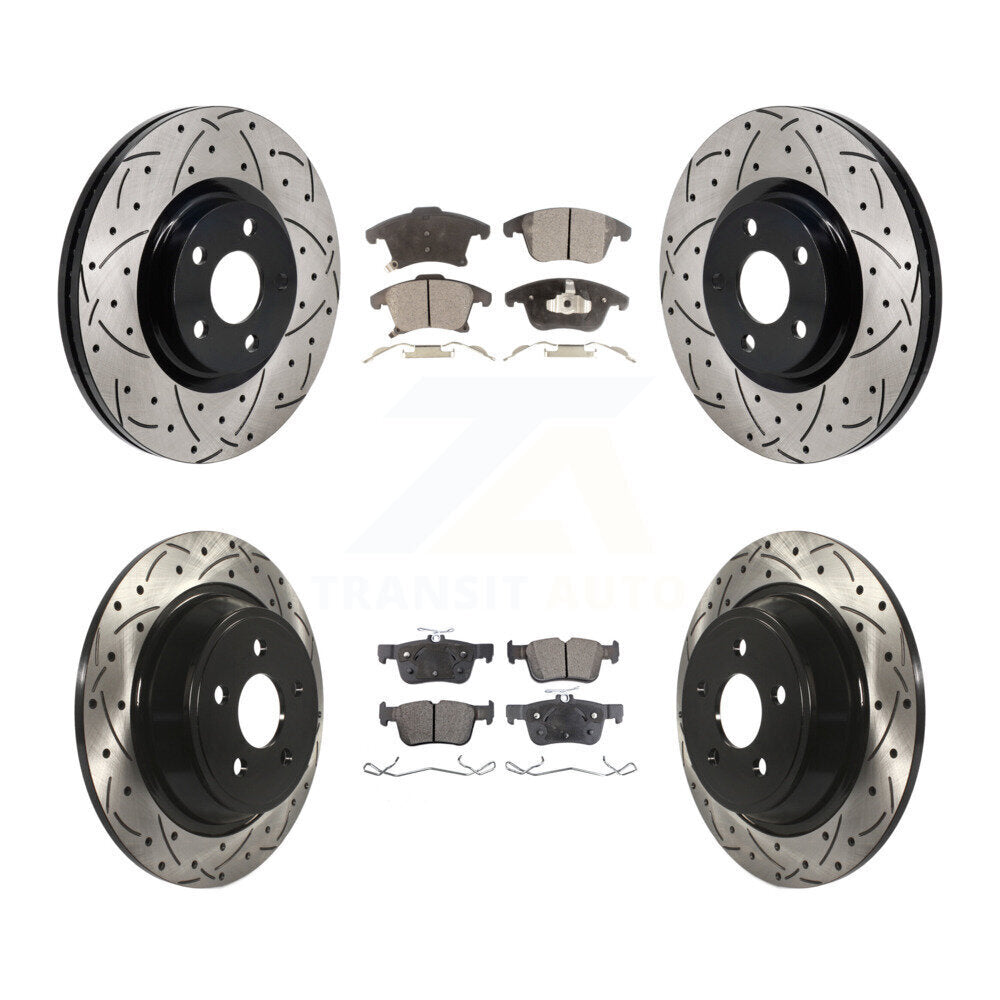 Transit Auto KDT-101374 Disc Brake Kit for 2017-2020 Lincoln MKZ - Front and Rear