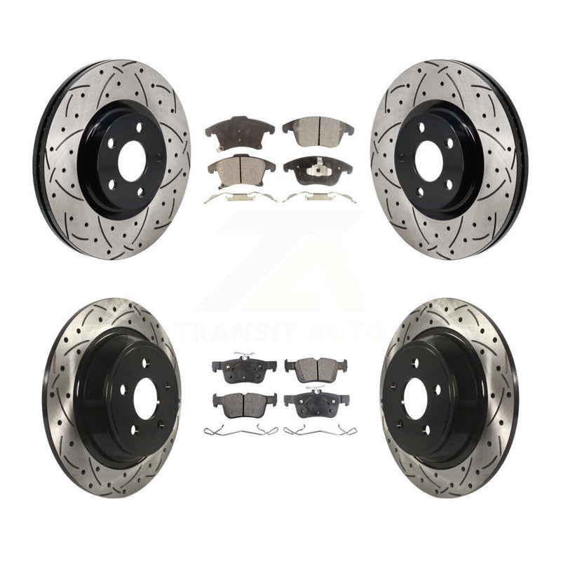 Transit Auto KDT-101374 Disc Brake Kit for 2017-2020 Lincoln MKZ - Front and Rear