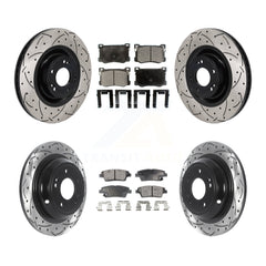 Transit Auto KDT-101380 Disc Brake Kit for 2015-2017 Genesis G80, Hyundai Genesis - Front and Rear