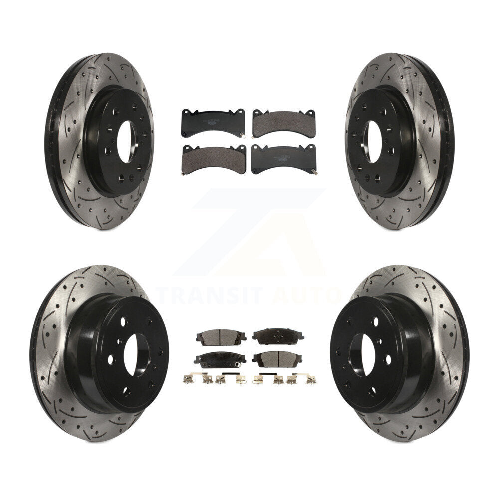 Transit Auto KDT-101382 Disc Brake Kit for 2014-2020 Chevrolet Suburban, Cadillac Escalade and More - Front and Rear