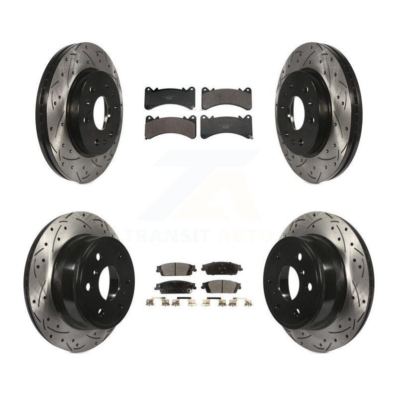 Transit Auto KDT-101382 Disc Brake Kit for 2014-2020 Chevrolet Suburban, Cadillac Escalade and More - Front and Rear