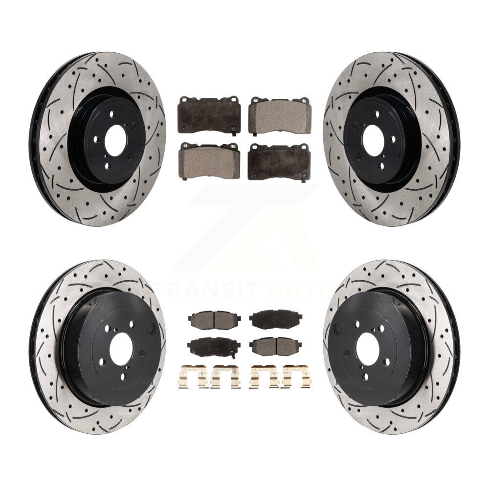 Transit Auto KDT-101389 Disc Brake Kit for 2017 Subaru BRZ - Front and Rear