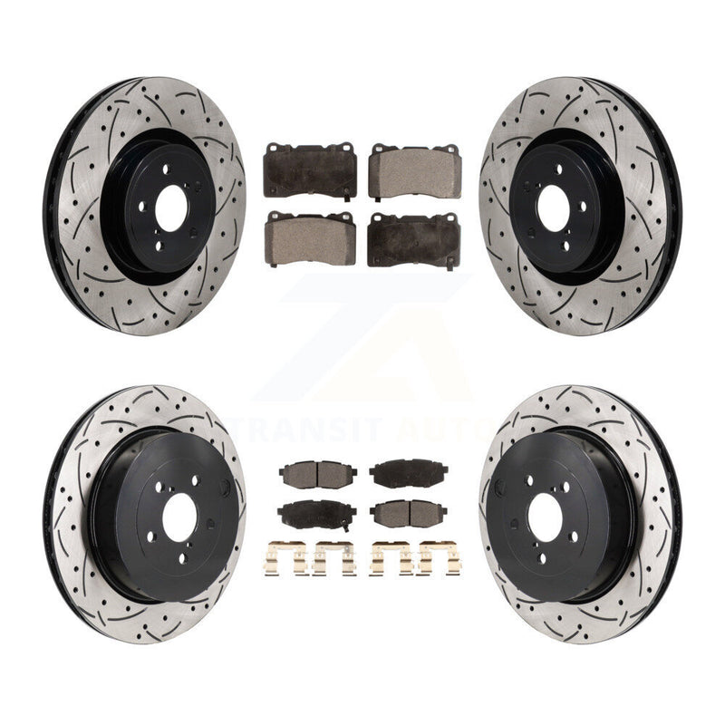 Transit Auto KDT-101389 Disc Brake Kit for 2017 Subaru BRZ - Front and Rear