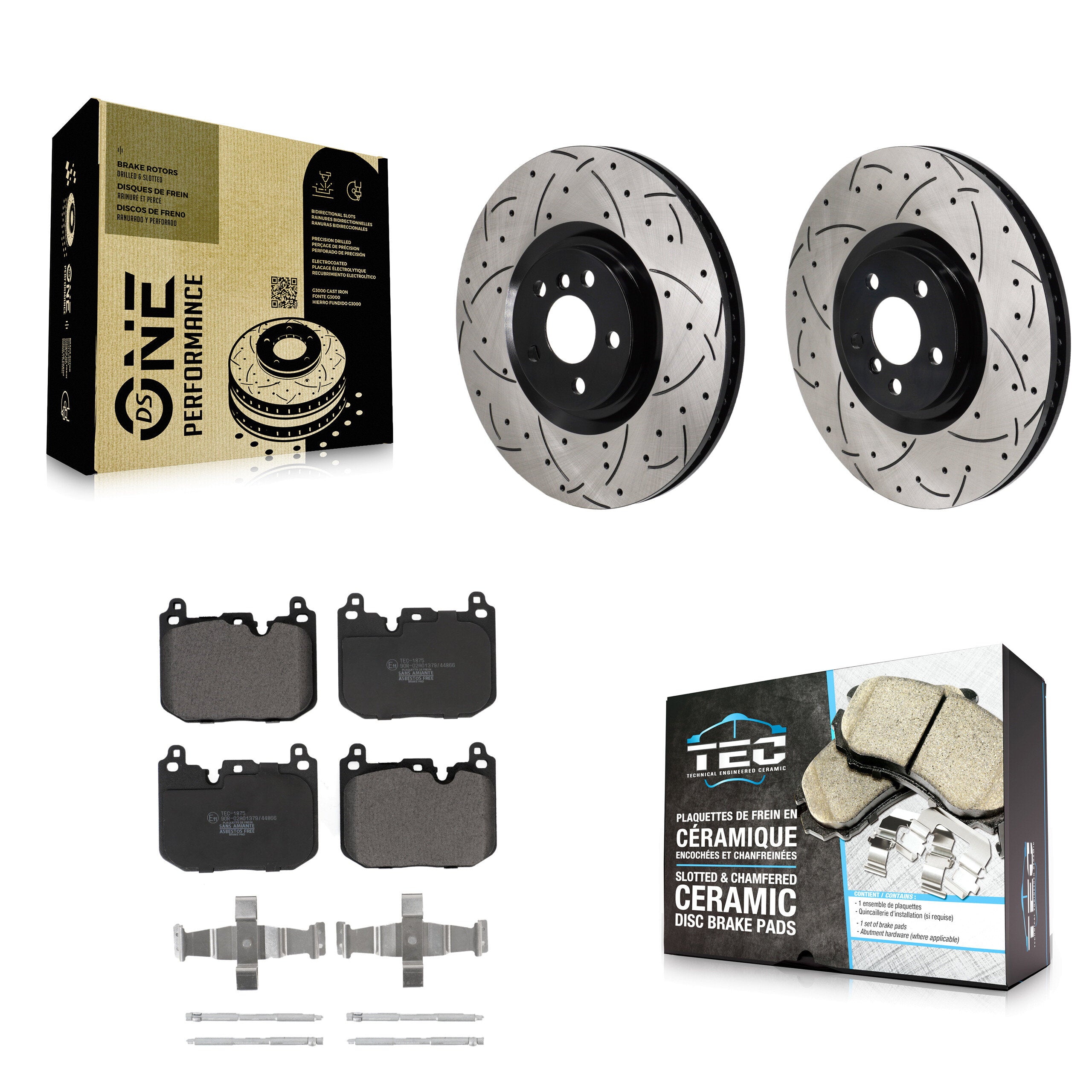 Transit Auto KDT-101395 Disc Brake Kit for 2019-2024 BMW M235i xDrive Gran Coupe, BMW 228i Gran Coupe and More - Front