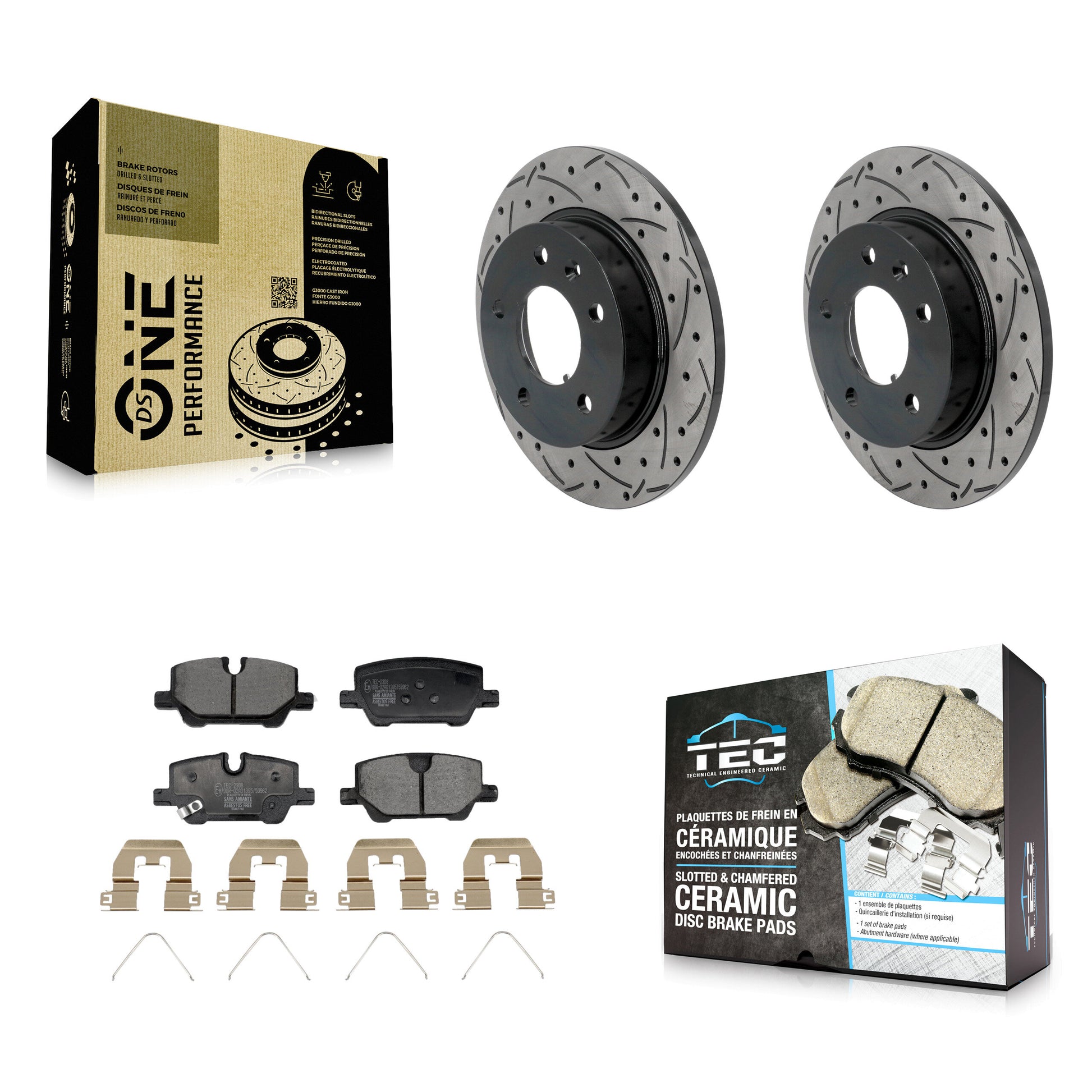 Transit Auto KDT-101399 Disc Brake Kit for 2020-2024 Chevrolet Trailblazer, Buick Encore GX - Rear