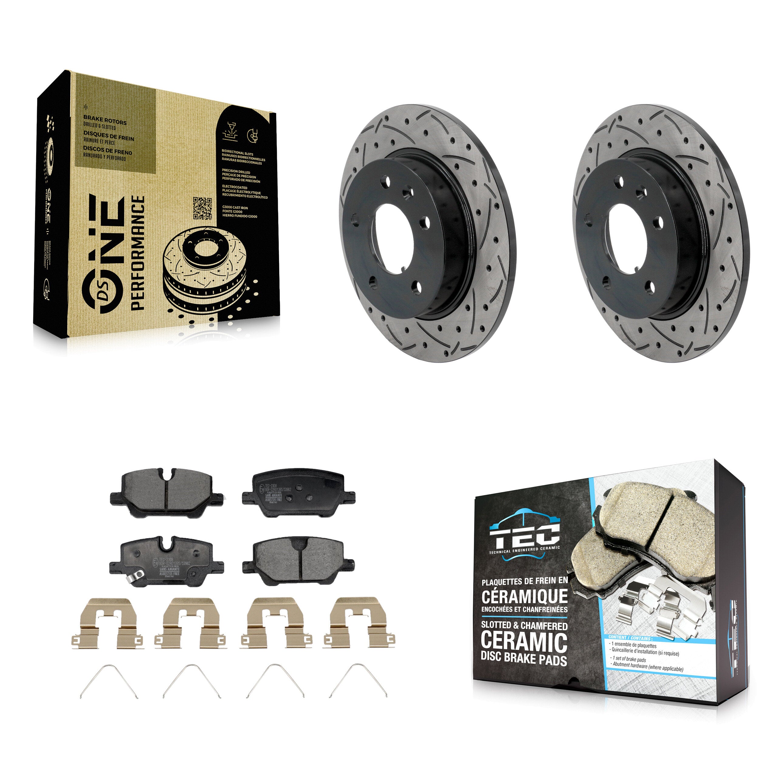 Transit Auto KDT-101399 Disc Brake Kit for 2020-2024 Chevrolet Trailblazer, Buick Encore GX - Rear