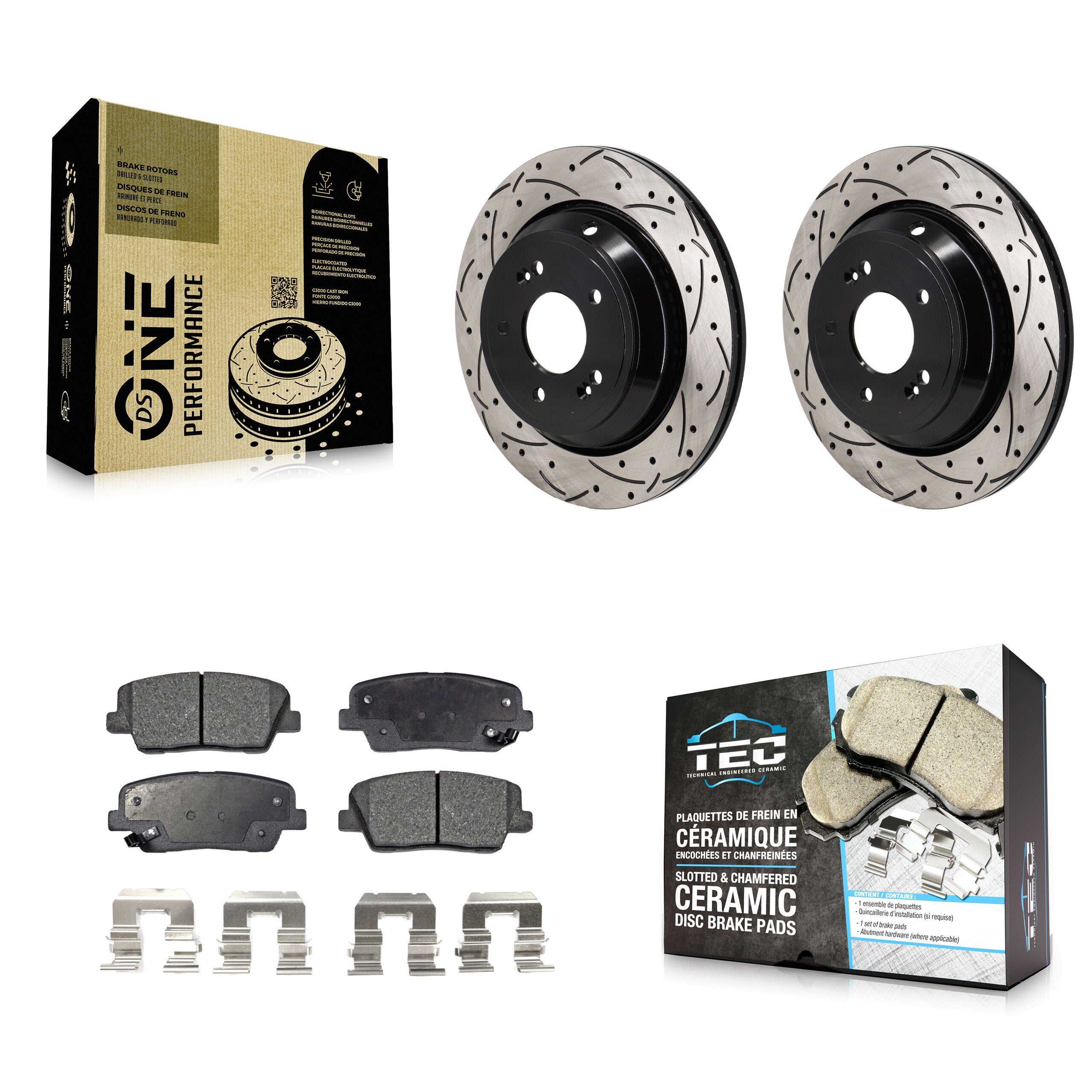 Transit Auto KDT-101401 Disc Brake Kit for 2011-2017 Kia K900, Hyundai Equus - Rear