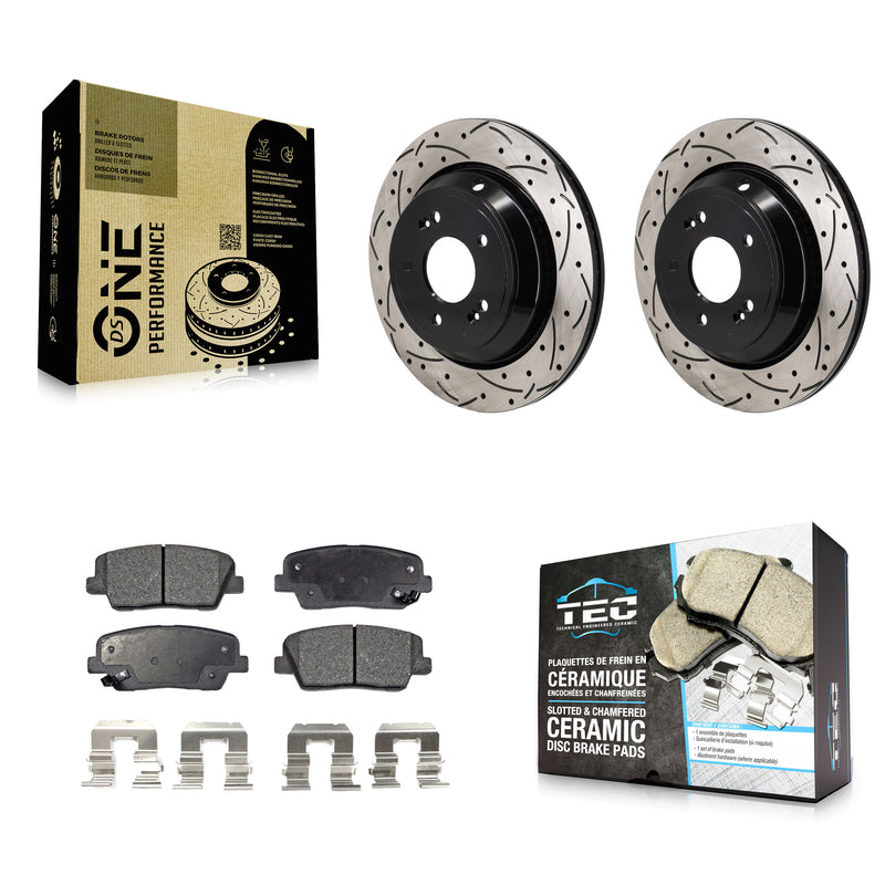 Transit Auto KDT-101401 Disc Brake Kit for 2011-2017 Kia K900, Hyundai Equus - Rear
