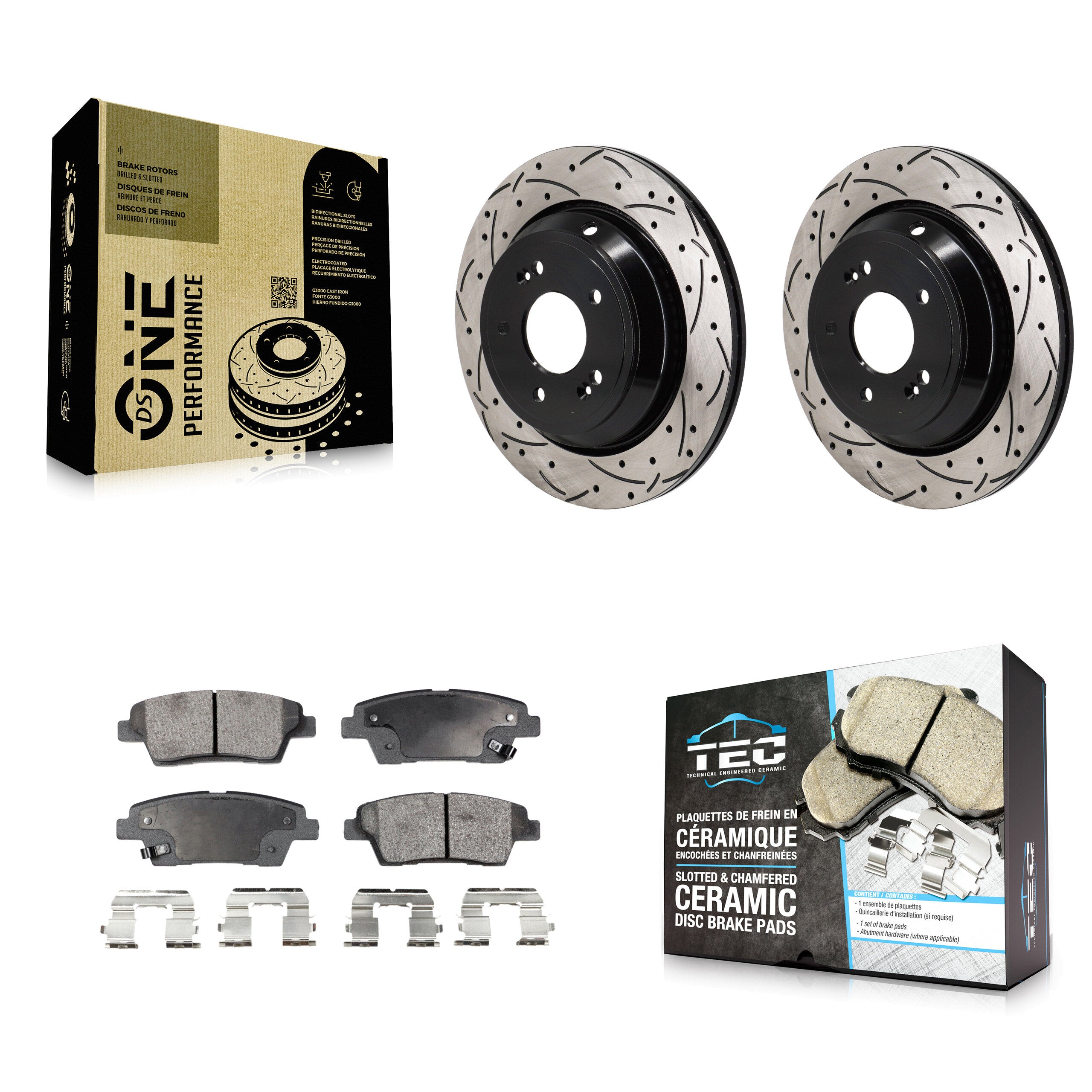 Transit Auto KDT-101402 Disc Brake Kit for 2015 Kia K900 - Rear