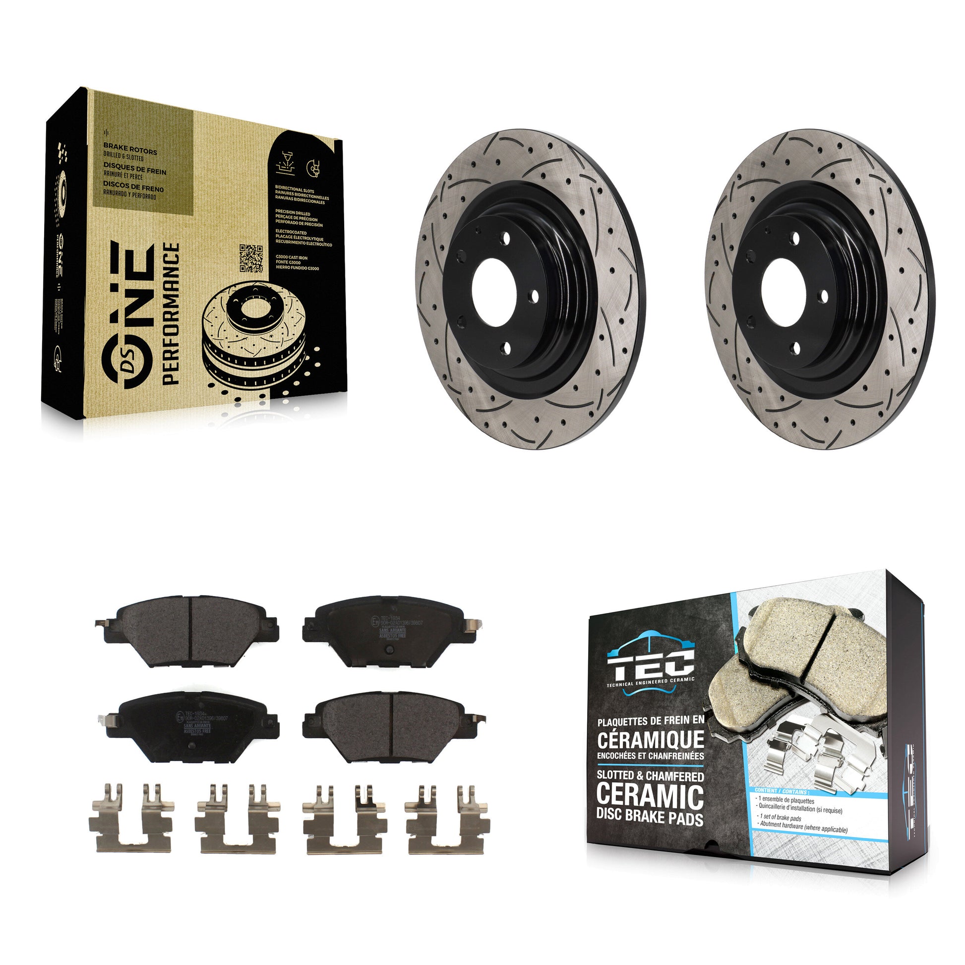 Transit Auto KDT-101403 Disc Brake Kit for 2016-2023 Mazda CX-9 - Rear
