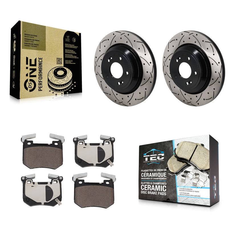Transit Auto KDT-101407 Disc Brake Kit for 2022-2023 Genesis G70, Kia Stinger - Rear