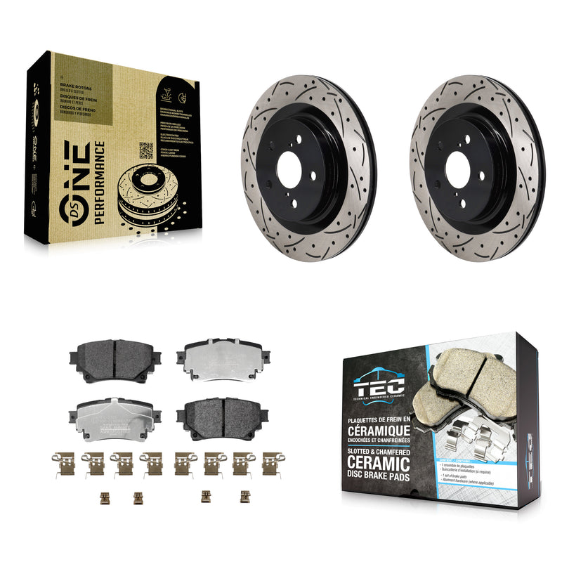 Transit Auto KDT-101415 Disc Brake Kit for 2021-2023 Lexus RZ450e, Subaru Solterra and More - Rear
