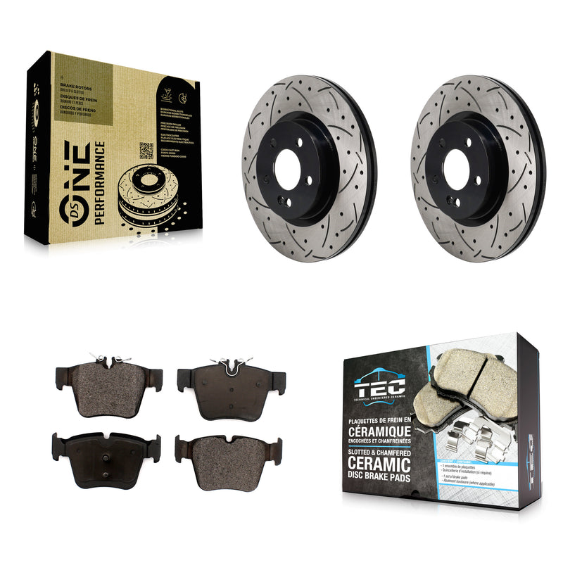 Transit Auto KDT-101418 Disc Brake Kit for 2016-2023 Mercedes-Benz C43 AMG, Mercedes-Benz GLC350e and More - Rear