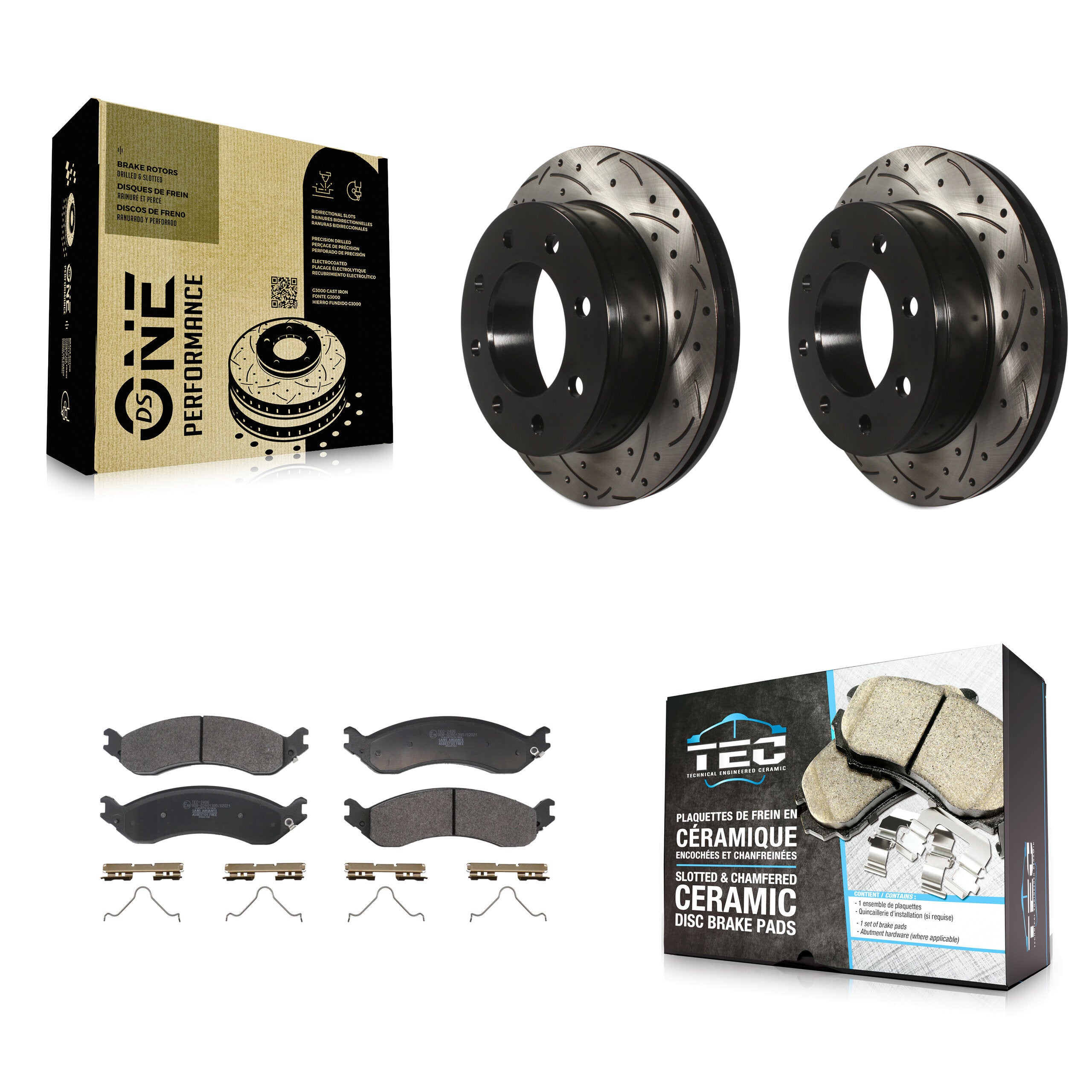 Transit Auto KDT-101419 Disc Brake Kit for 2021-2024 Chevrolet Express 2500, Chevrolet Express 3500 and More - Rear