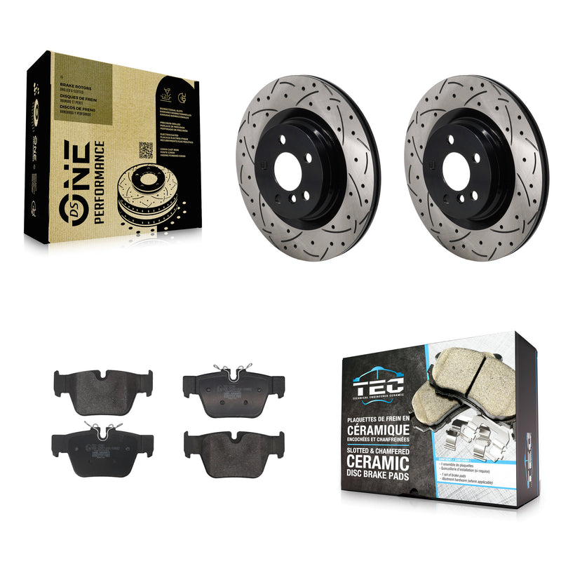 Transit Auto KDT-101421 Disc Brake Kit for 2019-2023 BMW M235i xDrive Gran Coupe, Mini Cooper Clubman and More - Rear