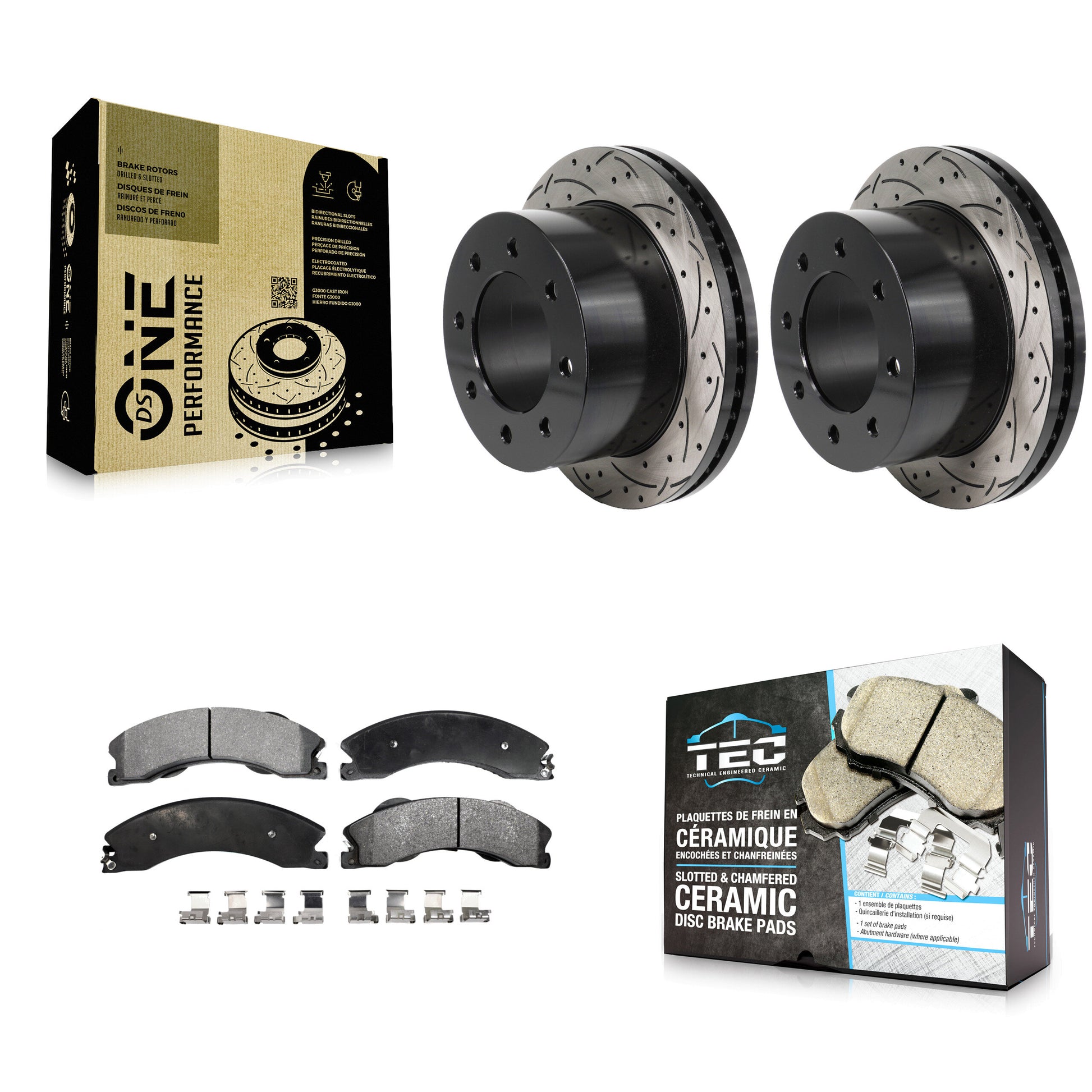Transit Auto KDT-101426 Disc Brake Kit for 2011-2019 Chevrolet Silverado 3500 HD, GMC Sierra 3500 HD - Rear