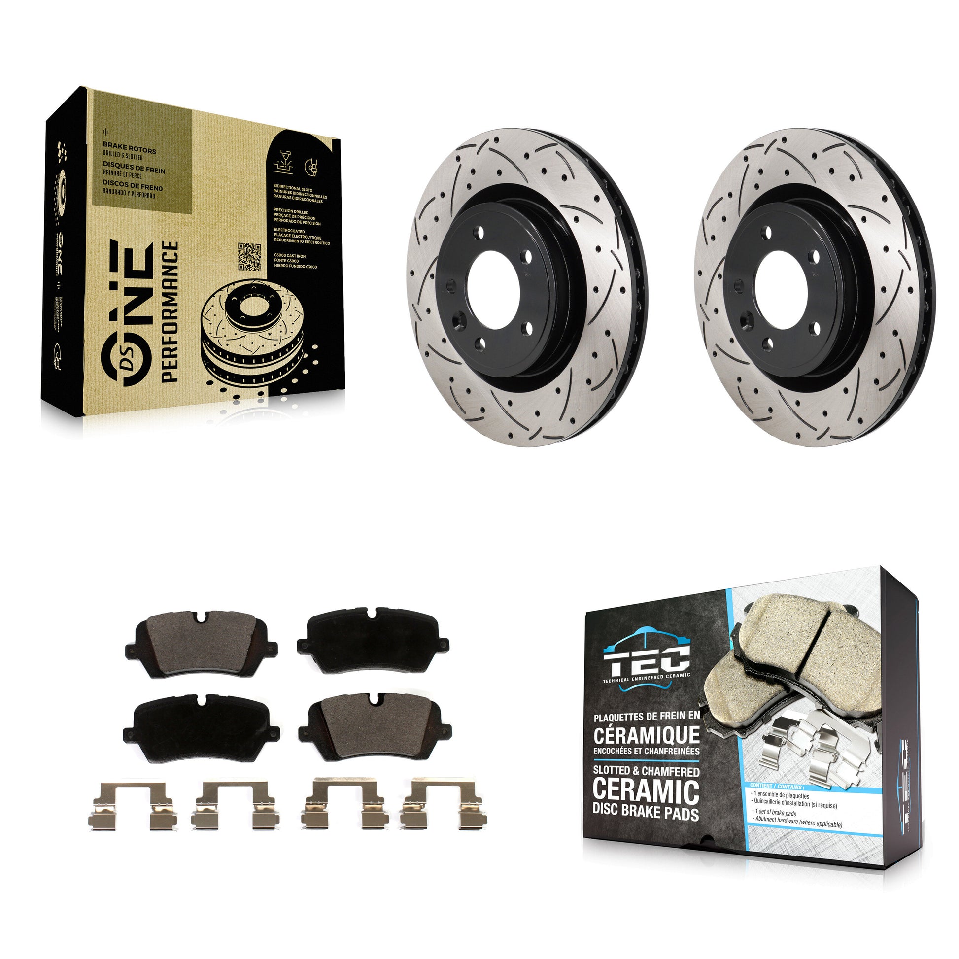 Transit Auto KDT-101434 Disc Brake Kit for 2018-2024 Land Rover Discovery, Land Rover Range Rover - Rear