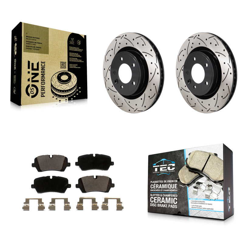 Transit Auto KDT-101434 Disc Brake Kit for 2018-2024 Land Rover Discovery, Land Rover Range Rover - Rear