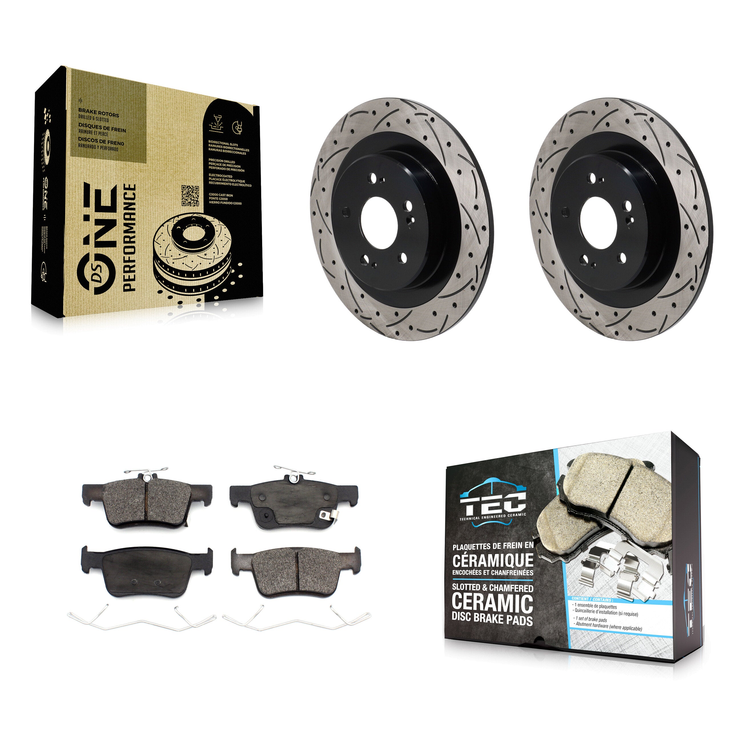 Transit Auto KDT-101435 Disc Brake Kit for 2021-2023 Acura TLX - Rear