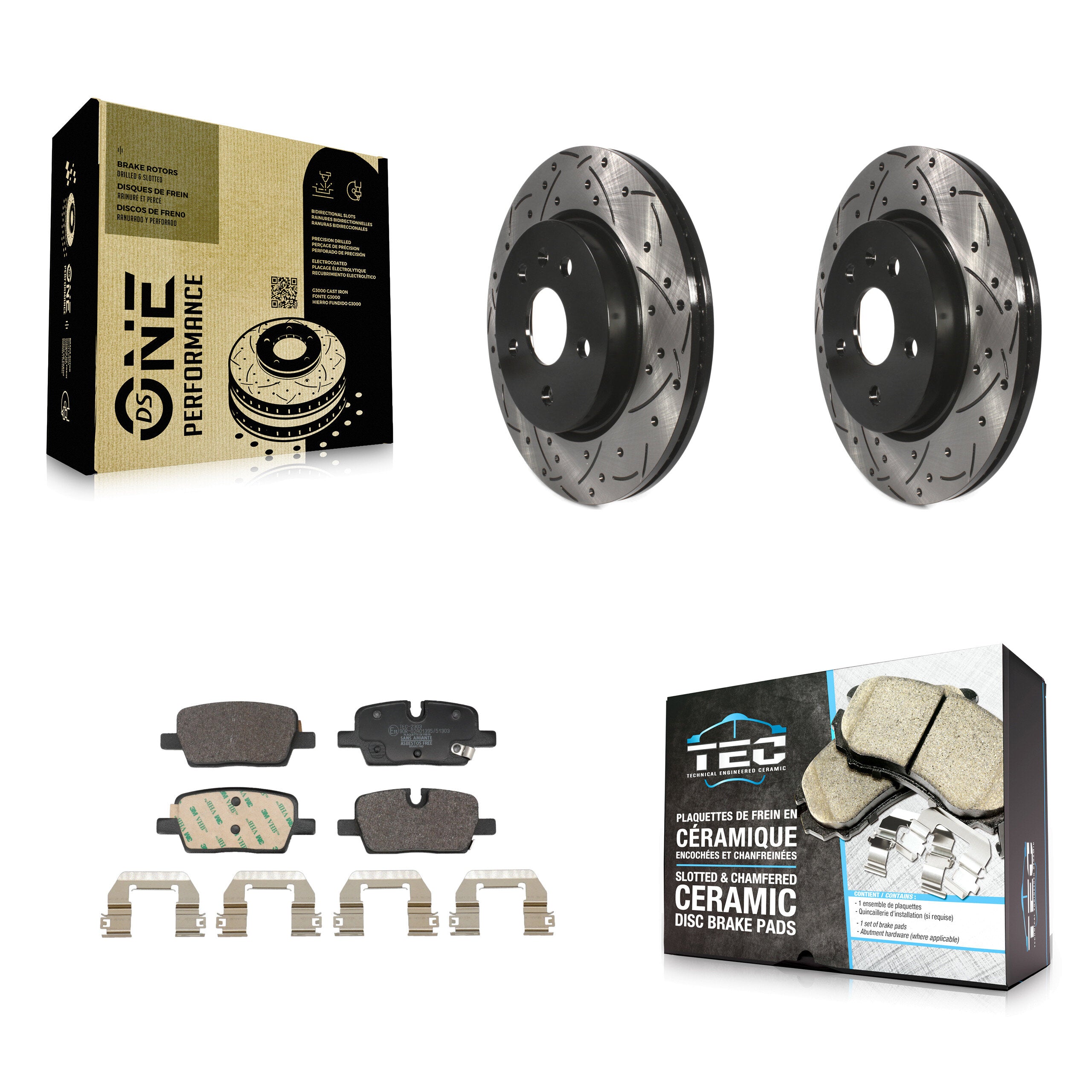 Transit Auto KDT-101441 Disc Brake Kit for 2021-2023 Cadillac CT5 - Rear