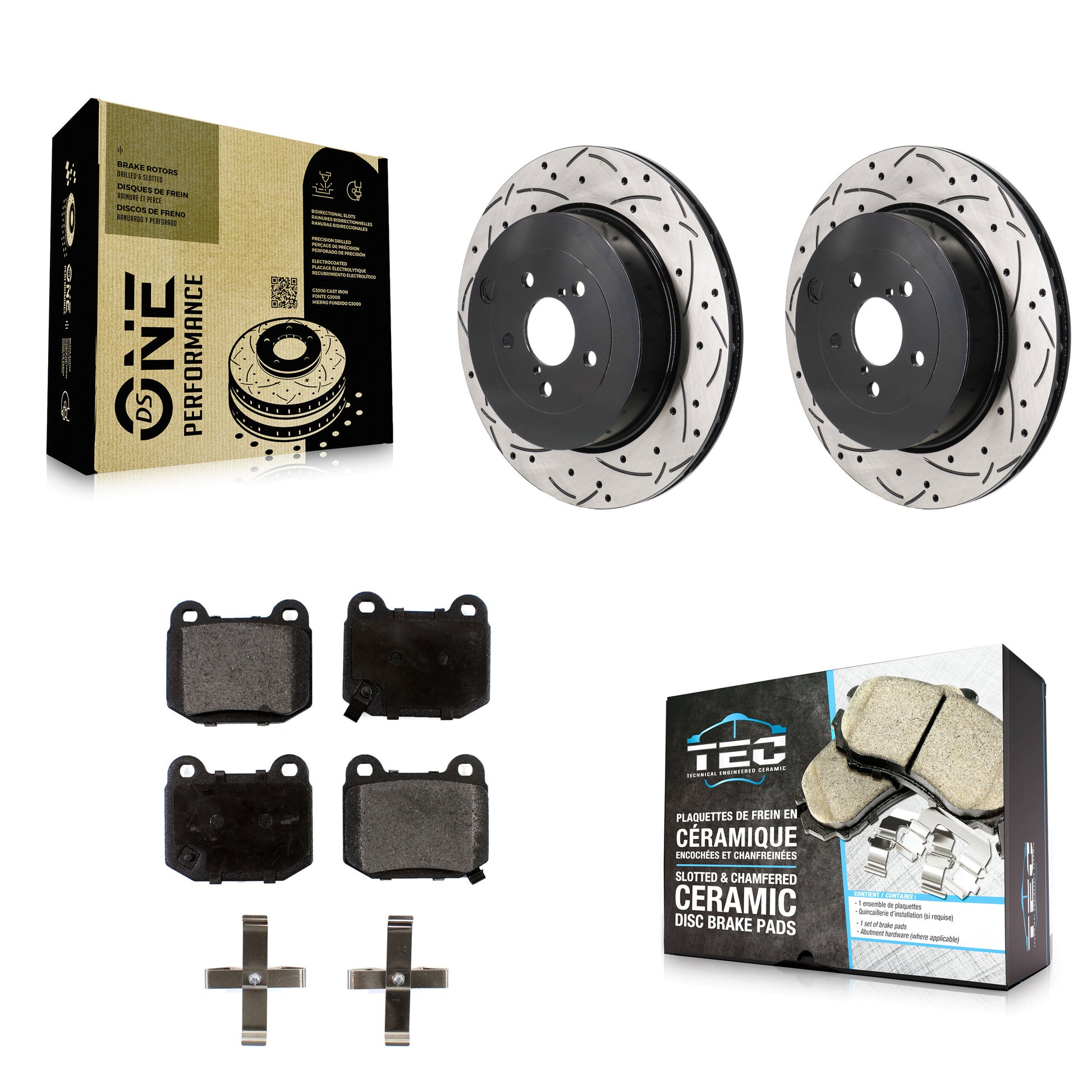 Transit Auto KDT-101442 Disc Brake Kit for 2017-2020 Toyota 86, Subaru BRZ - Rear