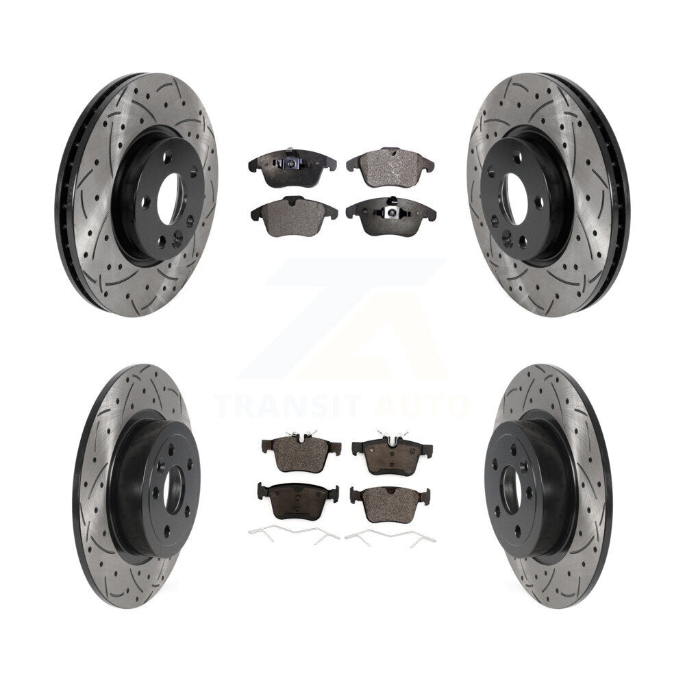 Transit Auto KDT-101445 Disc Brake Kit for 2016-2019 Land Rover Range Rover Evoque - Front and Rear
