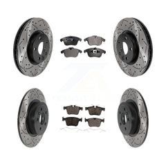 Transit Auto KDT-101445 Disc Brake Kit for 2016-2019 Land Rover Range Rover Evoque - Front and Rear