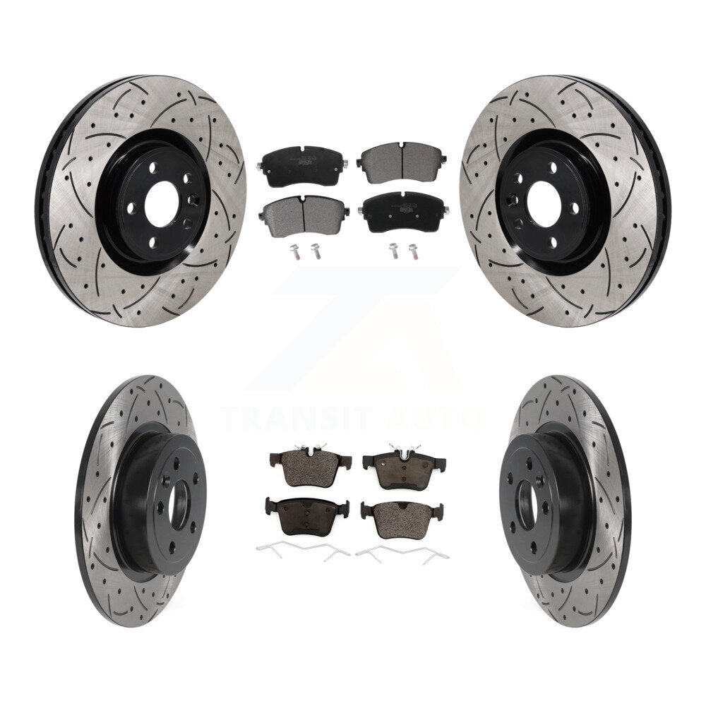 Transit Auto KDT-101446 Disc Brake Kit for 2016-2019 Land Rover Range Rover Evoque - Front and Rear