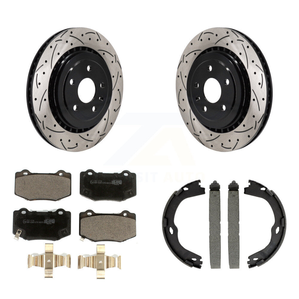 Transit Auto KDT-101448 Disc Brake Kit for 2016-2021 Chevrolet Camaro, Cadillac ATS - Rear