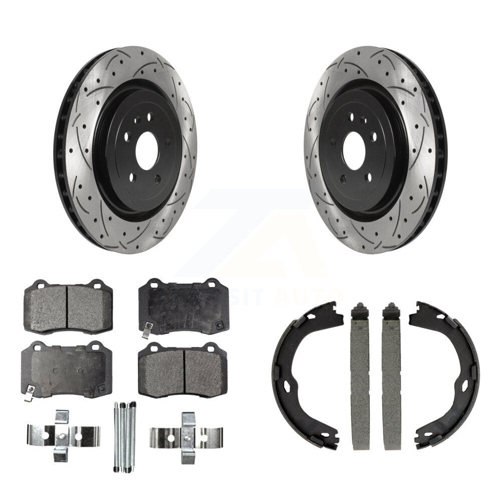 Transit Auto KDT-101449 Disc Brake Kit for 2016-2023 Chevrolet Camaro, Cadillac CTS - Rear