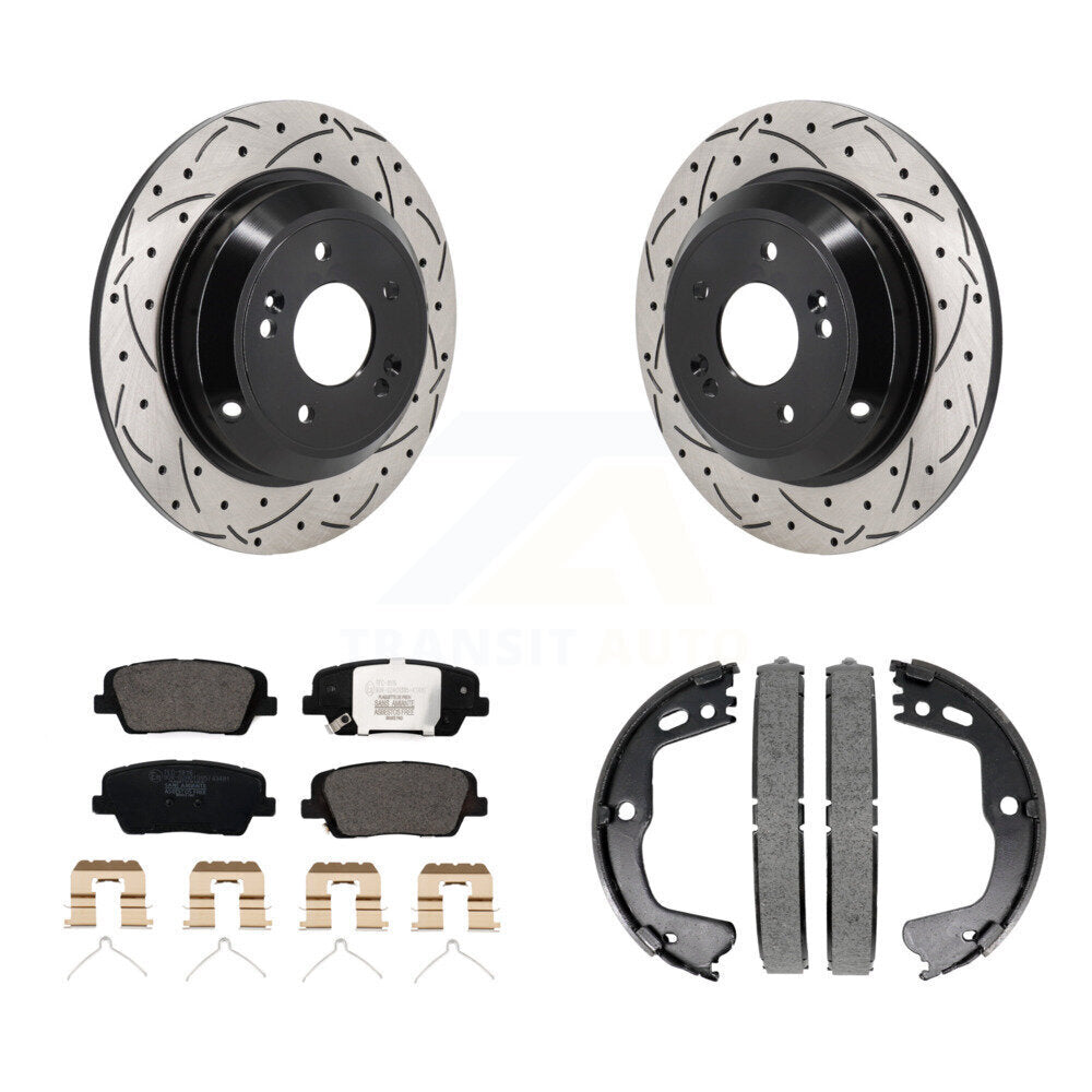 Transit Auto KDT-101453 Disc Brake Kit for 2018-2022 Genesis G70, Kia Stinger - Rear