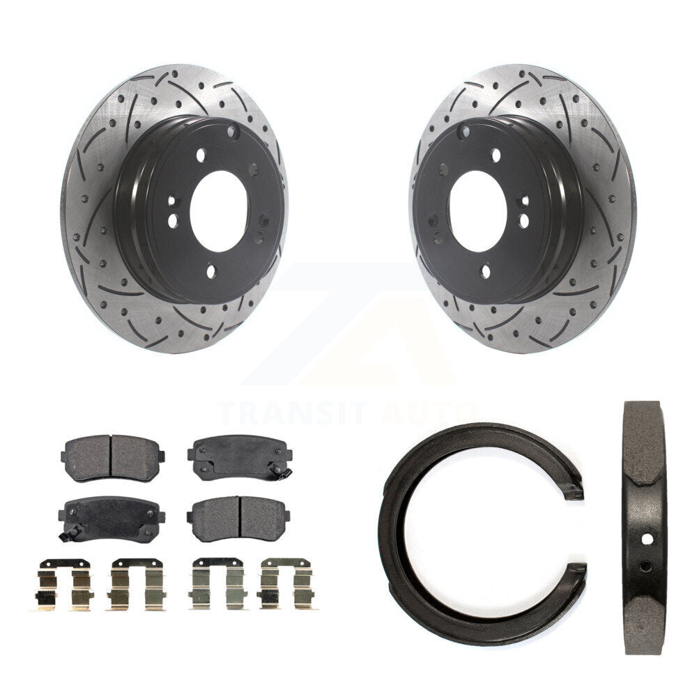 Transit Auto KDT-101463 Disc Brake Kit for 2014-2017 Hyundai Tucson, Hyundai Sonata, Kia Cadenza - Rear