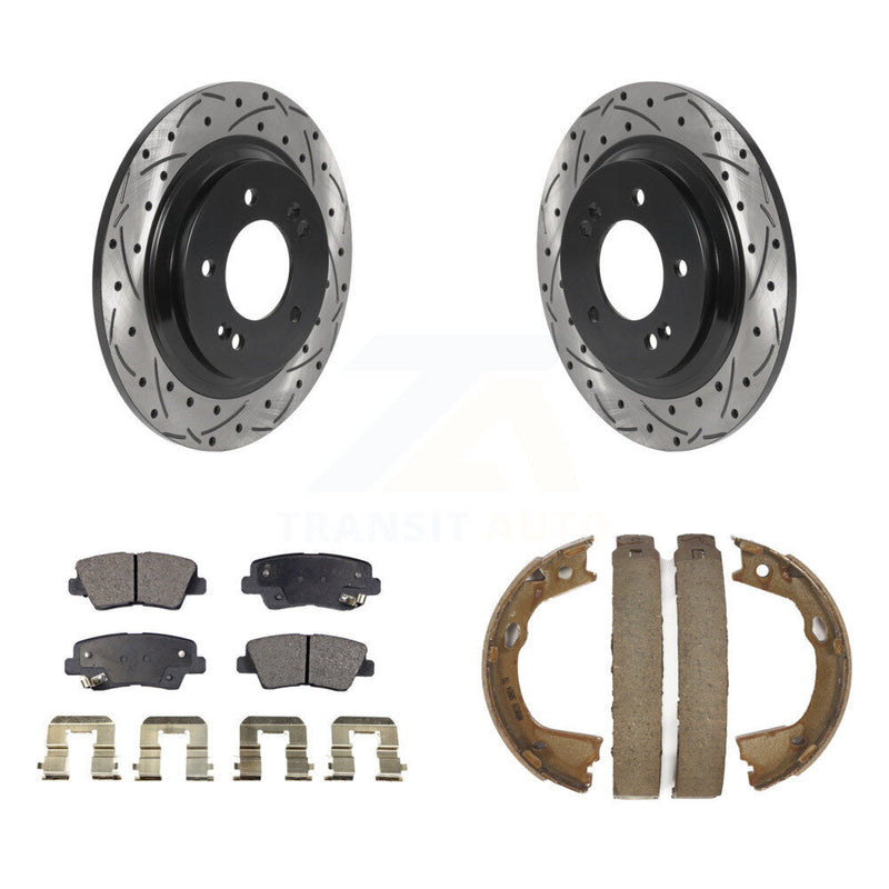 Transit Auto KDT-101508 Disc Brake Kit for 2015-2017 Hyundai Azera, Hyundai Sonata - Rear