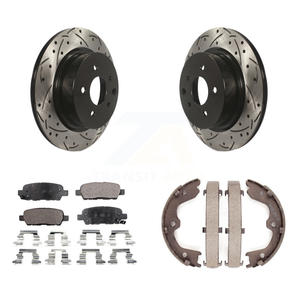 Transit Auto KDT-101572 Disc Brake Kit for 2005-2022 Nissan Maxima, INFINITI QX50 and More - Rear