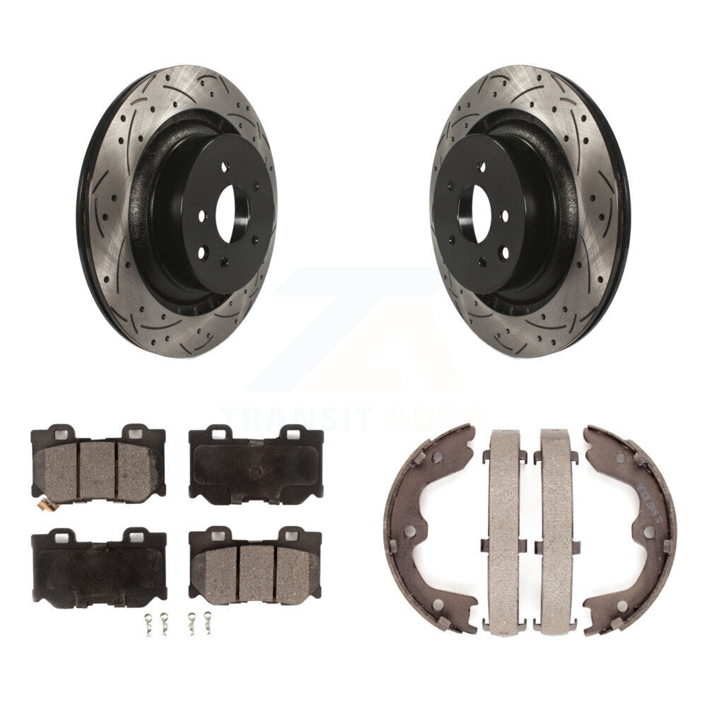 Transit Auto KDT-101573 Disc Brake Kit for 2009-2016 INFINITI Q60, INFINITI G37, Nissan 370Z - Rear