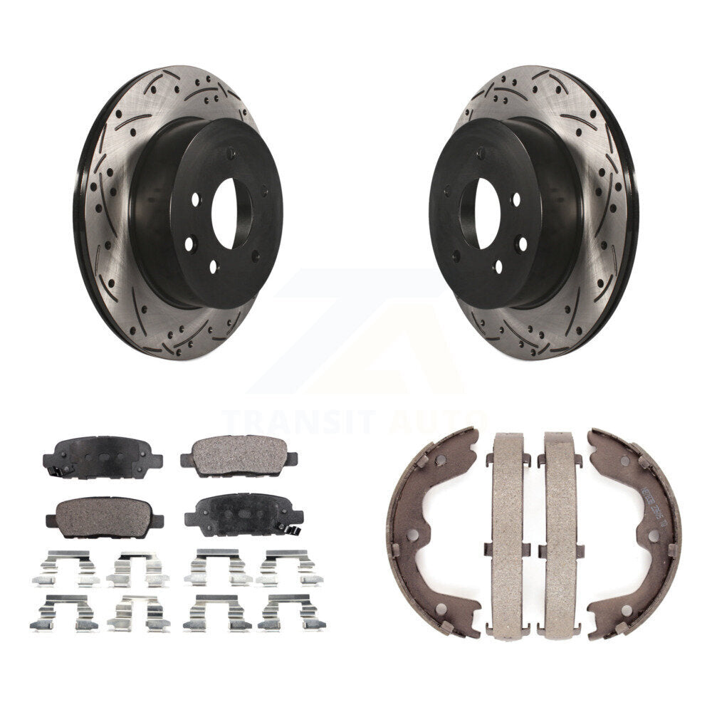 Transit Auto KDT-101582 Disc Brake Kit for 2003-2005 INFINITI G35, Nissan 350Z - Rear