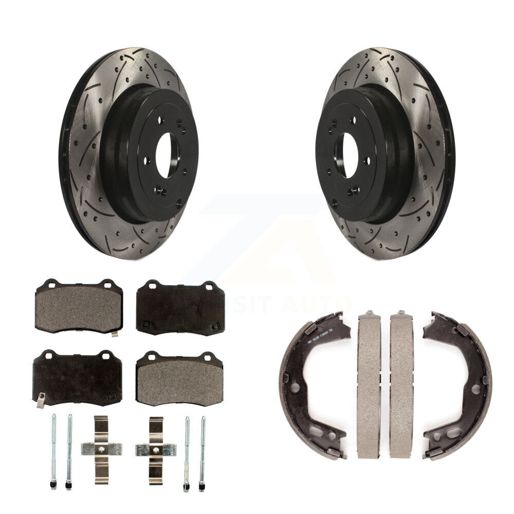 Transit Auto KDT-101588 Disc Brake Kit for 2010-2016 Hyundai Genesis Coupe - Rear