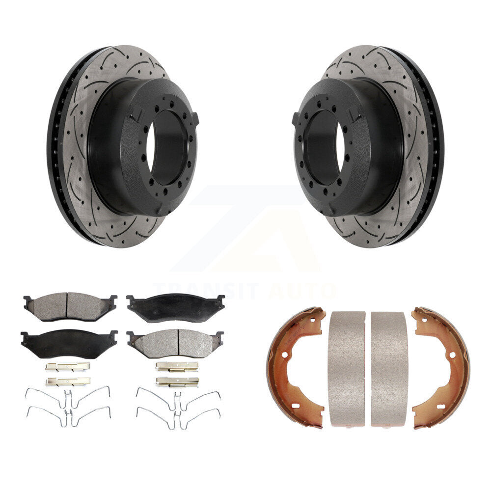 Transit Auto KDT-101593 Disc Brake Kit for 2005-2016 Ford F-450 Super Duty, Ford F-550 Super Duty, Ford LCF - Rear