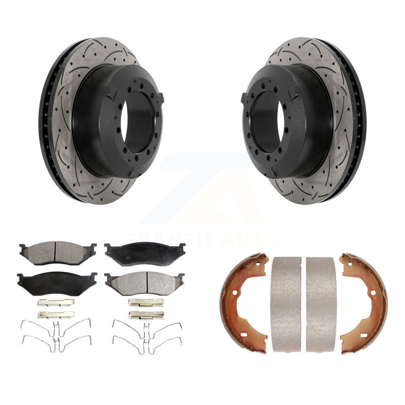 Transit Auto KDT-101593 Disc Brake Kit for 2005-2016 Ford F-450 Super Duty, Ford F-550 Super Duty, Ford LCF - Rear